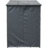 Toboli Schutzhülle S 138 x 137 cm für Kaminholzregal, Hülle mit Vorderwand und Rückwand, Wetterschutz aus robustem Polyester