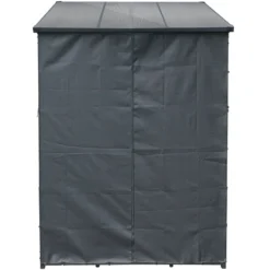 Toboli Schutzhülle S 138 x 137 cm für Kaminholzregal, Hülle mit Vorderwand und Rückwand, Wetterschutz aus robustem Polyester
