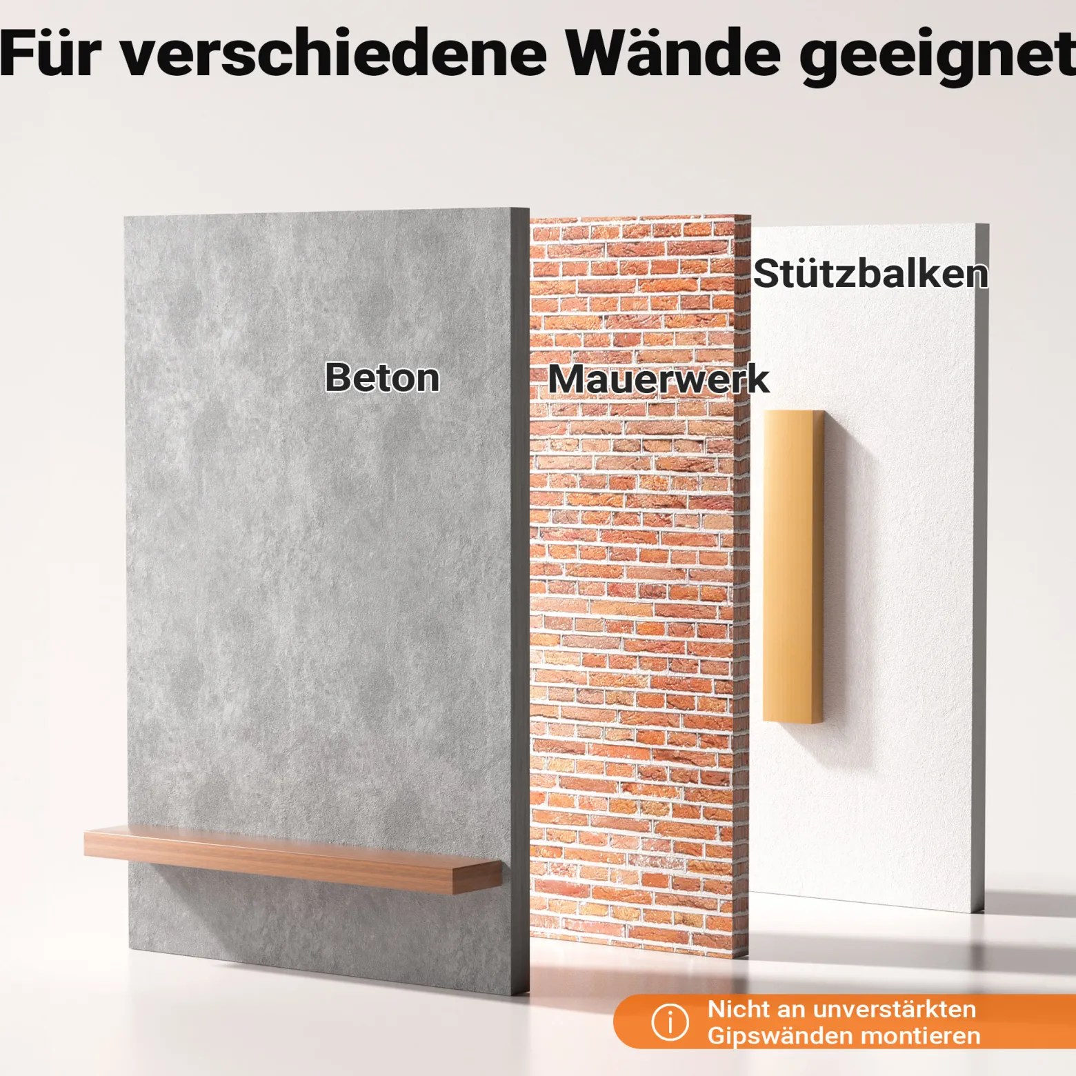 Toboli TV-Wandhalterung für 37-80 Zoll Bildschirme Fernsehhalter 120° schwenkbar, neigbar, drehbar