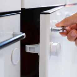 Toboli 10x Magnetische Kindersicherung für Schrank und Schublade, Magnetschloss babysicher, unsichtbares Schrankschloss für Kinder und Haustiere