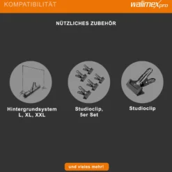 Walimex Diffusor Stoff 3 x 3 m, transparenter Lichtformer für weiches, diffuses Licht, hitzebeständig, als Fotohintergrund nutzbar, ideal für Fotostudio