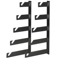 Walimex 2er-Set von 5-fach Hintergrundhaken - 280 x 50 x 590 mm - Belastbarkeit je Haken 6 kg - aus Metall - für Wand und Decke - Fotostudio Fotozubehör Kamera Zubehör für Fotohintergrund