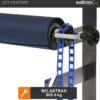 Walimex 3-fach Hintergrund Wandmontageset Mehrfarben, mit 3 Expan Paaren und 2 Hintergrundhaken, für 3 Papierhintergründe, Wand- und Deckenmontage, bis 6 kg belastbar