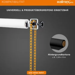 Walimex 5-fach Hintergrund Wandmontageset, 5er Set