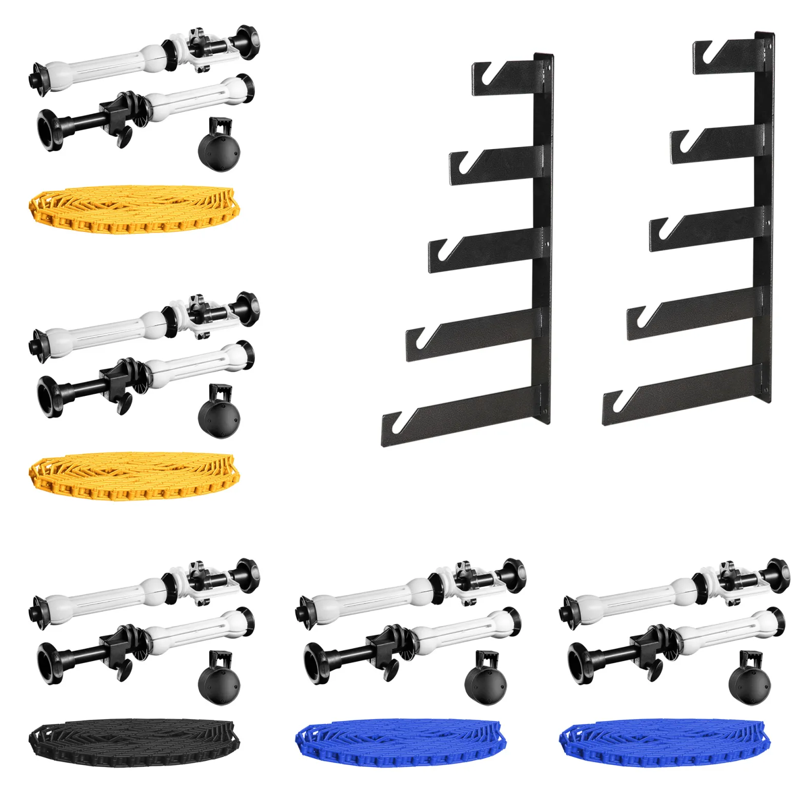 Walimex 5-fach Hintergrund Wandmontageset, 5er Set