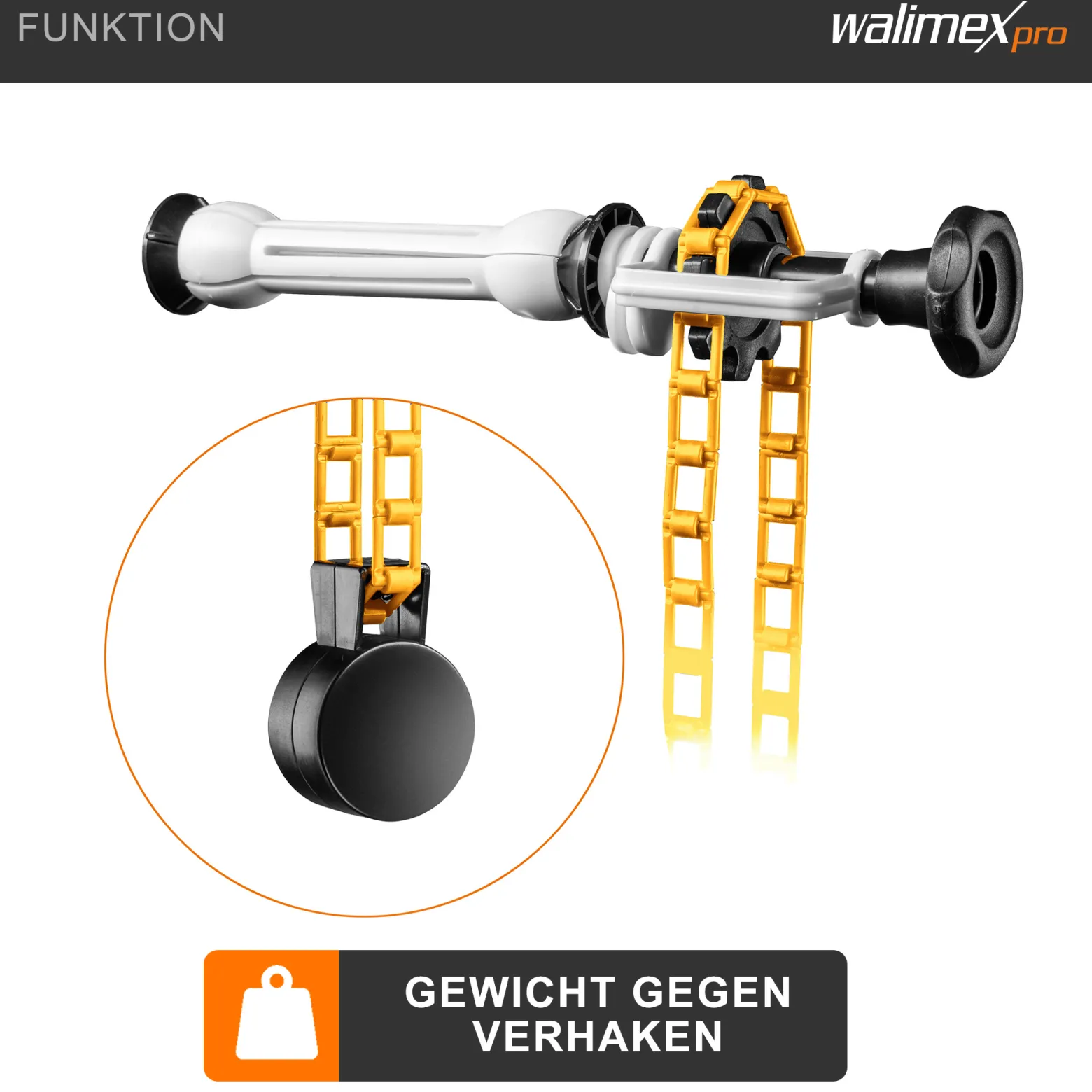 Walimex 5-fach Hintergrund Wandmontageset, 5er Set