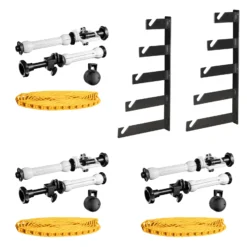 Walimex 5-fach Hintergrund Wandmontageset, 3er Set
