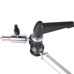 Walimex 3-flex Auslegearm mit 2 Spigots 80 cm, Gelenkarm für Fotostudio belastbar bis 2 kg, 5/8 Spigot mit 1/4 und 3/8 Zoll Gewinde für Reflektoren und Blitzgeräte