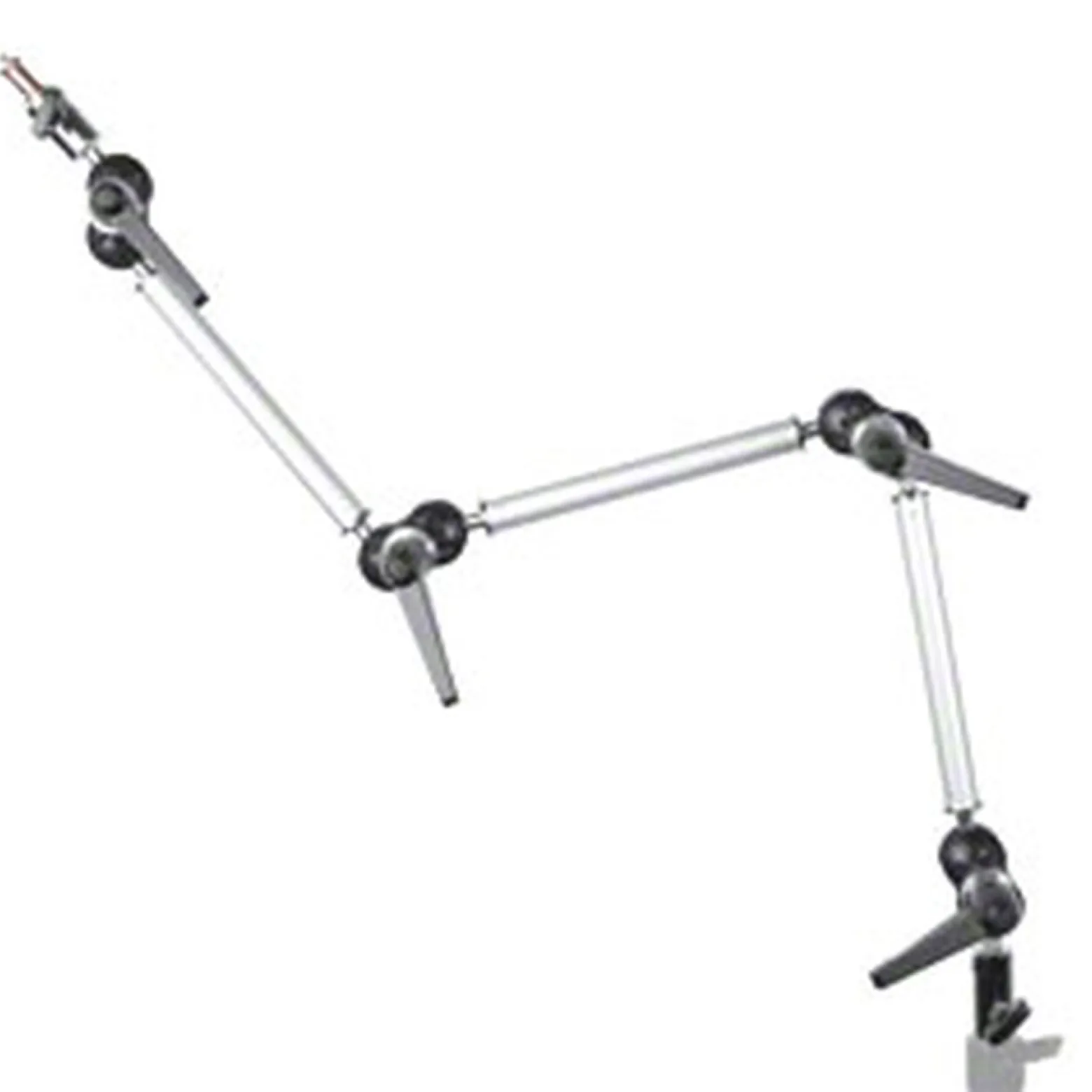 Walimex 3-flex Auslegearm mit 2 Spigots 80 cm, Gelenkarm für Fotostudio belastbar bis 2 kg, 5/8 Spigot mit 1/4 und 3/8 Zoll Gewinde für Reflektoren und Blitzgeräte