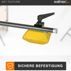 Walimex Gewicht für Stangen- und Galgenstative, 4,4 kg für optimale Beschwerung von Stativen oder Lampenständern, kompakt und transportabel, ideal für Fotostudio