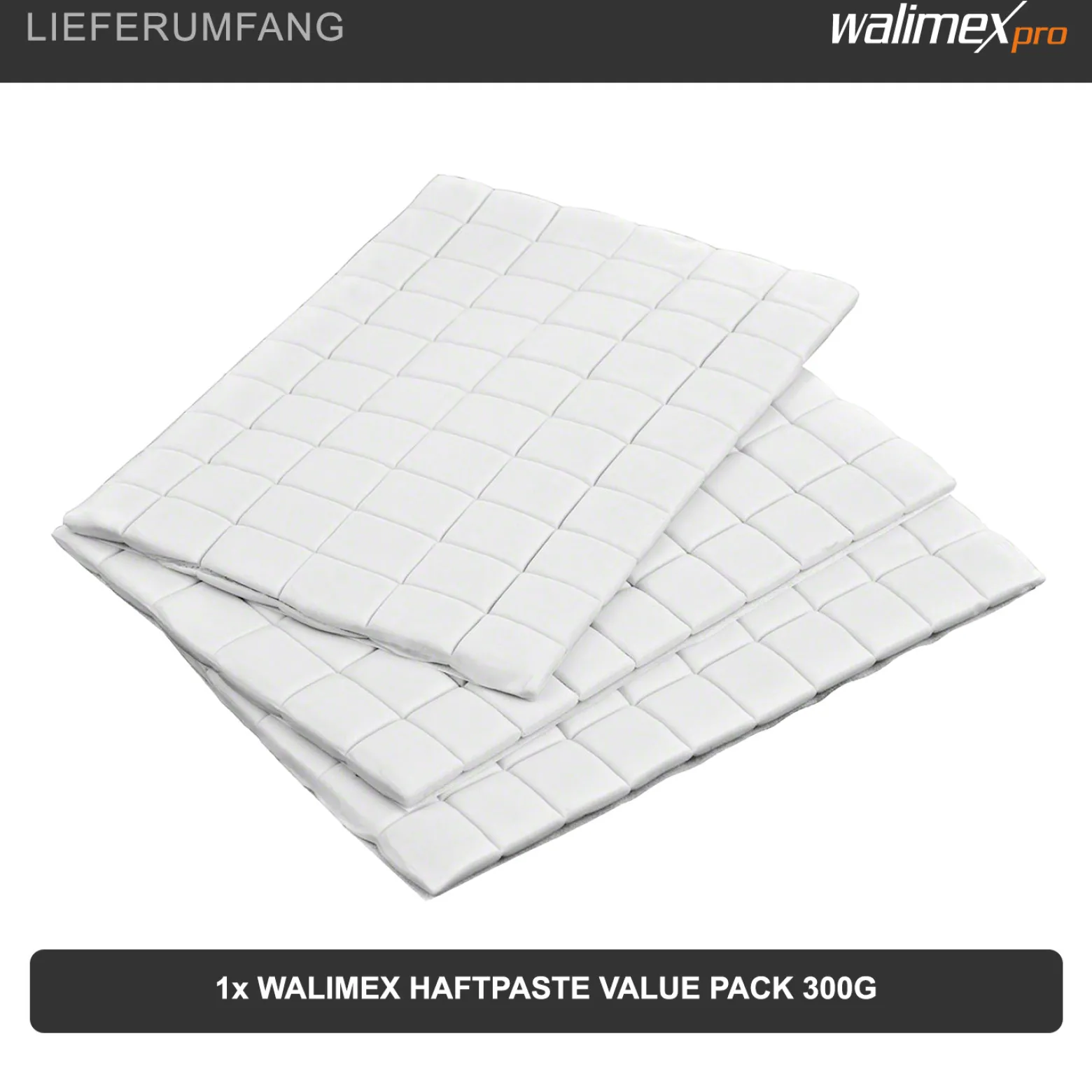 Walimex Haftpaste Value Pack Modellierpaste 300 g, wiederverwendbare Fixierpaste für Fotostudio, rückstandsfrei, nicht fettend