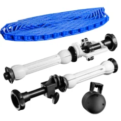 Walimex Hintergrundexpan mit Kette und Gewicht 320 x 130 x 85 mm, Farbe blau, für Pappkerne 45-78 mm, max. Traglast 6 kg
