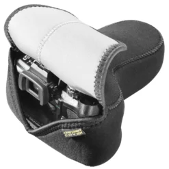 Walimex Kameratasche SBR 200 L wasserabweisende Neopren-Tasche für Kameras, Schutz vor Stößen, Kratzern & Feuchtigkeit