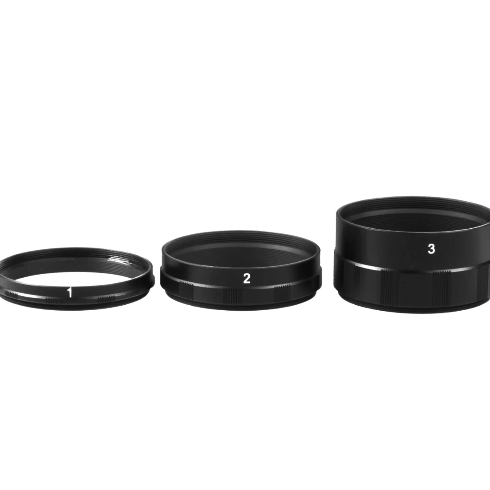Walimex Makro Zwischenringsatz für Nikon F Bajonett 7 mm 13 mm 27 mm Set für Makrofotografie manueller Adapterring für Kamera Objektiv