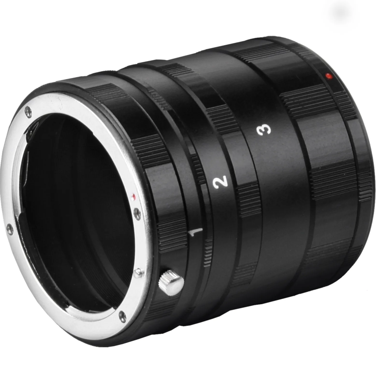 Walimex Makro Zwischenringsatz für Nikon F Bajonett 7 mm 13 mm 27 mm Set für Makrofotografie manueller Adapterring für Kamera Objektiv