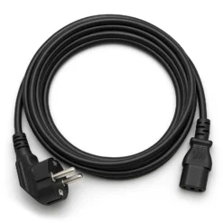 Walimex Netzkabel 4 m mit Kaltgerätestecker für Studioblitzgeräte und Kaltgeräte
