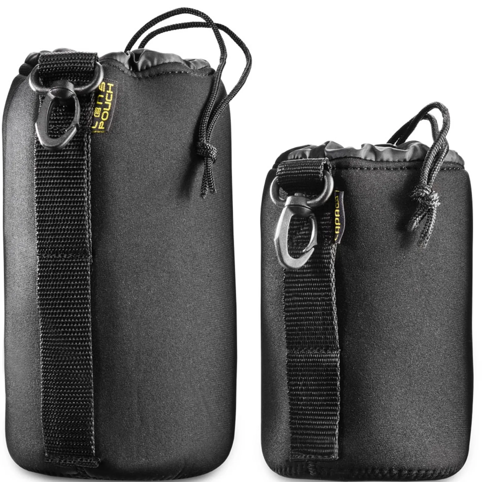 Walimex Objektivbeutel-Set NEO11 Modell 300 Set aus Größe M und L Neopren Objektivtaschen, Schutzbeutel für Kameraobjektiv