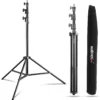 Walimex pro AIR 290 Deluxe Lampenstativ 2er-Set max. Höhe 290 cm, Lichtstativ mit Luftfederung, Blitzstativ mit 7 kg Traglast, Leuchtenstativ aus Aluminium, Dreibeinstativ für Fotostudio und Outdoor
