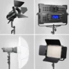 Walimex pro AIR 355 Lampenstativ 2er-Set max. Höhe 355 cm, Lichtstativ mit Luftfederung, Blitzstativ mit 8 kg Traglast, Dreibeinstativ aus Aluminium, Leuchtenstativ für Fotografie, Studio und Outdoor