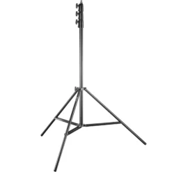 Walimex pro AIR 355 Lampenstativ 2er-Set max. Höhe 355 cm, Lichtstativ mit Luftfederung, Blitzstativ mit 8 kg Traglast, Dreibeinstativ aus Aluminium, Leuchtenstativ für Fotografie, Studio und Outdoor