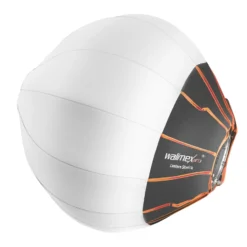 Walimex pro 360° Ambient Light Softbox - 500 x 500 x 500 mm - Diffusorball Lichtformer und Push down Mechanismus - Fotografie Zubehör Studio Outdoor People Porträt
