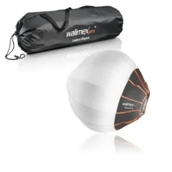 Walimex pro 360° Ambient Light Softbox - 500 x 500 x 500 mm - Diffusorball Lichtformer und Push down Mechanismus - Fotografie Zubehör Studio Outdoor People Porträt