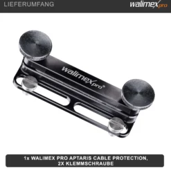 Walimex pro Aptaris Cable Guard Kabel Schutz - mit 1/4" Schrauben - für Rig- und Cage Systeme Foto Video Zubehör Studio