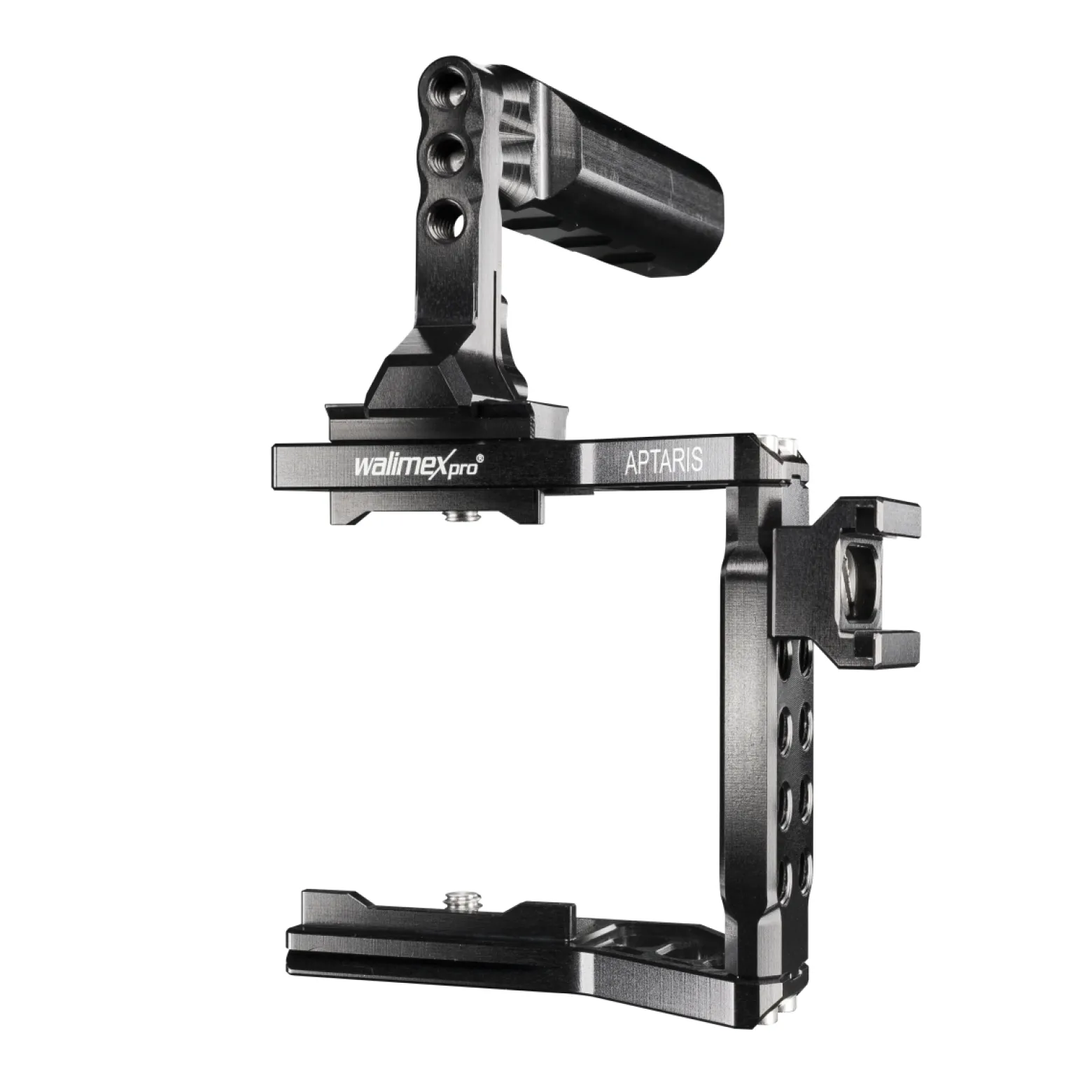 Walimex pro Aptaris Cage-System für Black Magic Pocket - zahlreiche 1/4" Gewinde - Kamerakäfig Rahmen kompatibel mit vielen Marken - Kamerazubehör