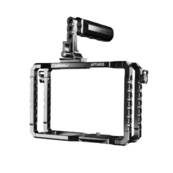 Walimex pro Aptaris Cage-System kompatibel mit Olympus OM-D E-M5 - zahlreiche 1/4" Gewinde - Kamerakäfig Rahmen - Kamerazubehör Studio On Location