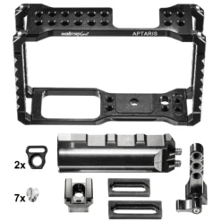 Walimex pro Aptaris Cage-System kompatibel mit Olympus OM-D E-M5 - zahlreiche 1/4