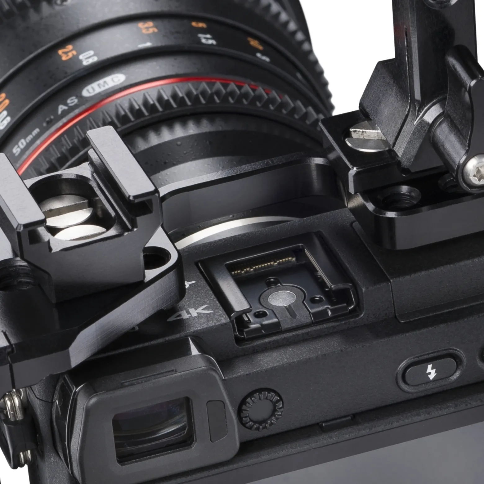 Walimex pro Aptaris Cam Cage System - mit 1/4" Gewinde - kompatibel mit Sony Alpha 6000, A6300, A6500 und Nex-Serie - Kamera Käfig Rahmen Kamerazubehör