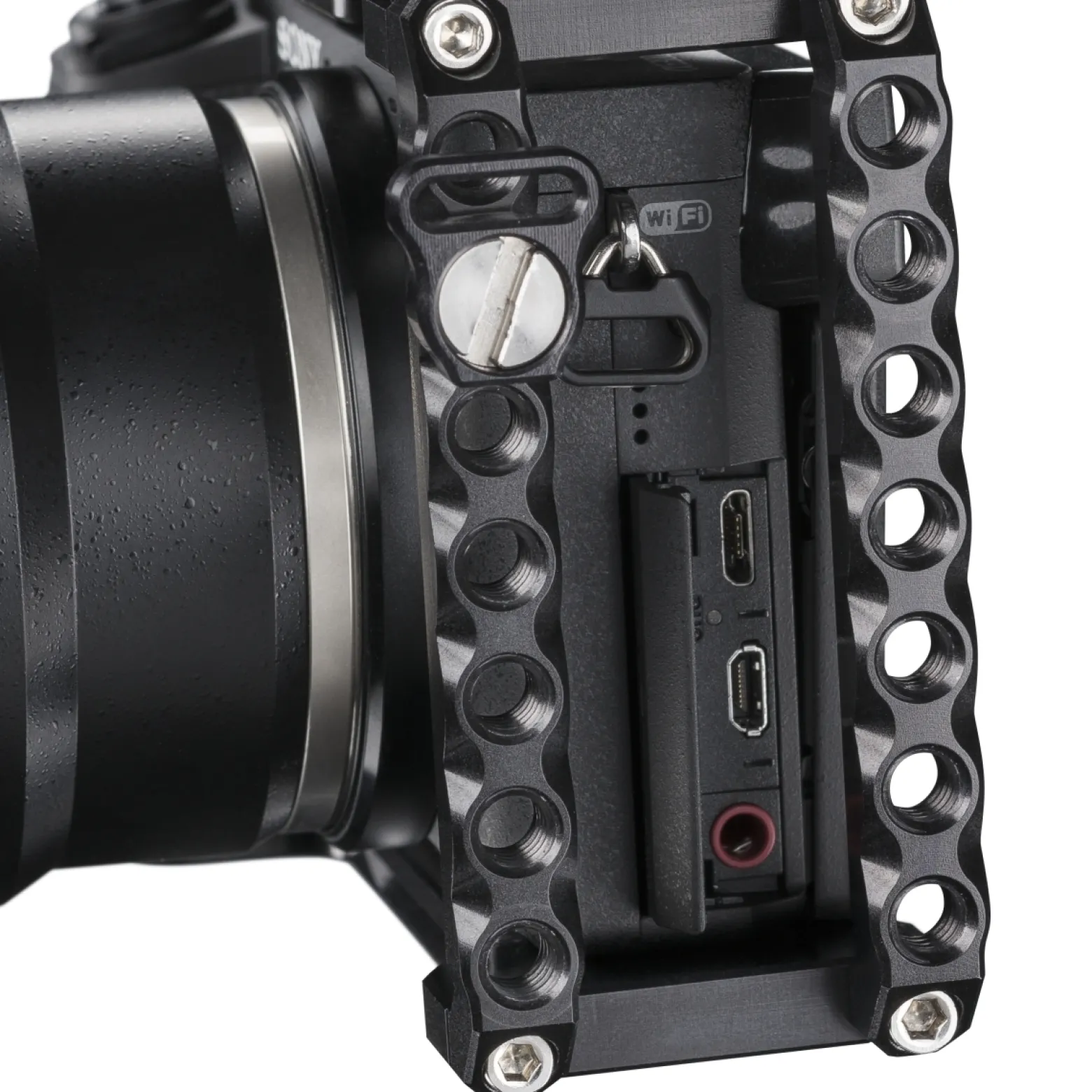 Walimex pro Aptaris Cam Cage System - mit 1/4" Gewinde - kompatibel mit Sony Alpha 6000, A6300, A6500 und Nex-Serie - Kamera Käfig Rahmen Kamerazubehör