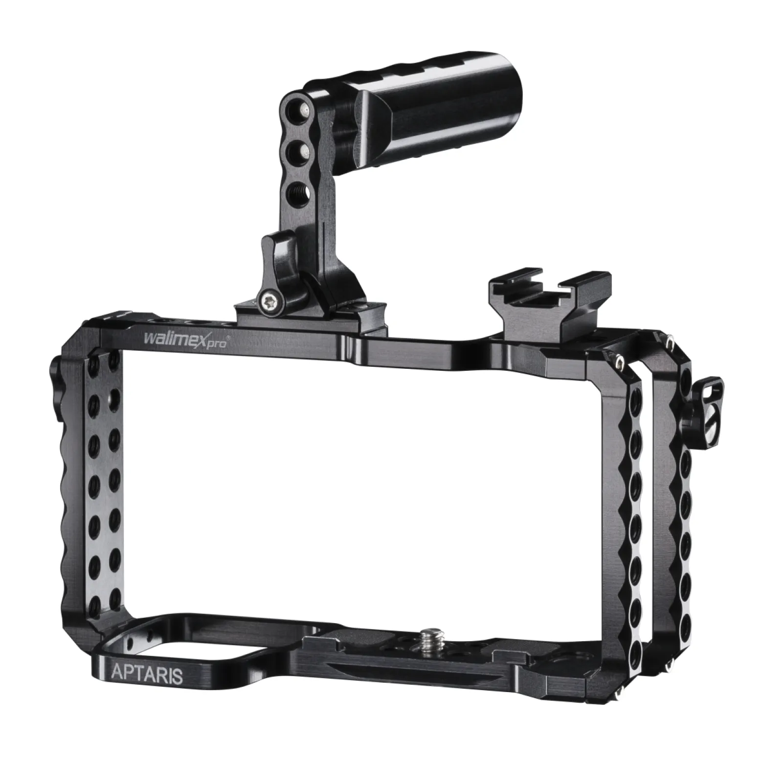Walimex pro Aptaris Cam Cage System - mit 1/4" Gewinde - kompatibel mit Sony Alpha 6000, A6300, A6500 und Nex-Serie - Kamera Käfig Rahmen Kamerazubehör