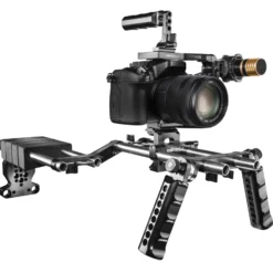 Walimex pro Aptaris Schultermodul - 15 mm LWS Standard kompatibel - mit weichen Polstern - für rechte und linke Schulter - made in Germany für System und DSLR Kamera