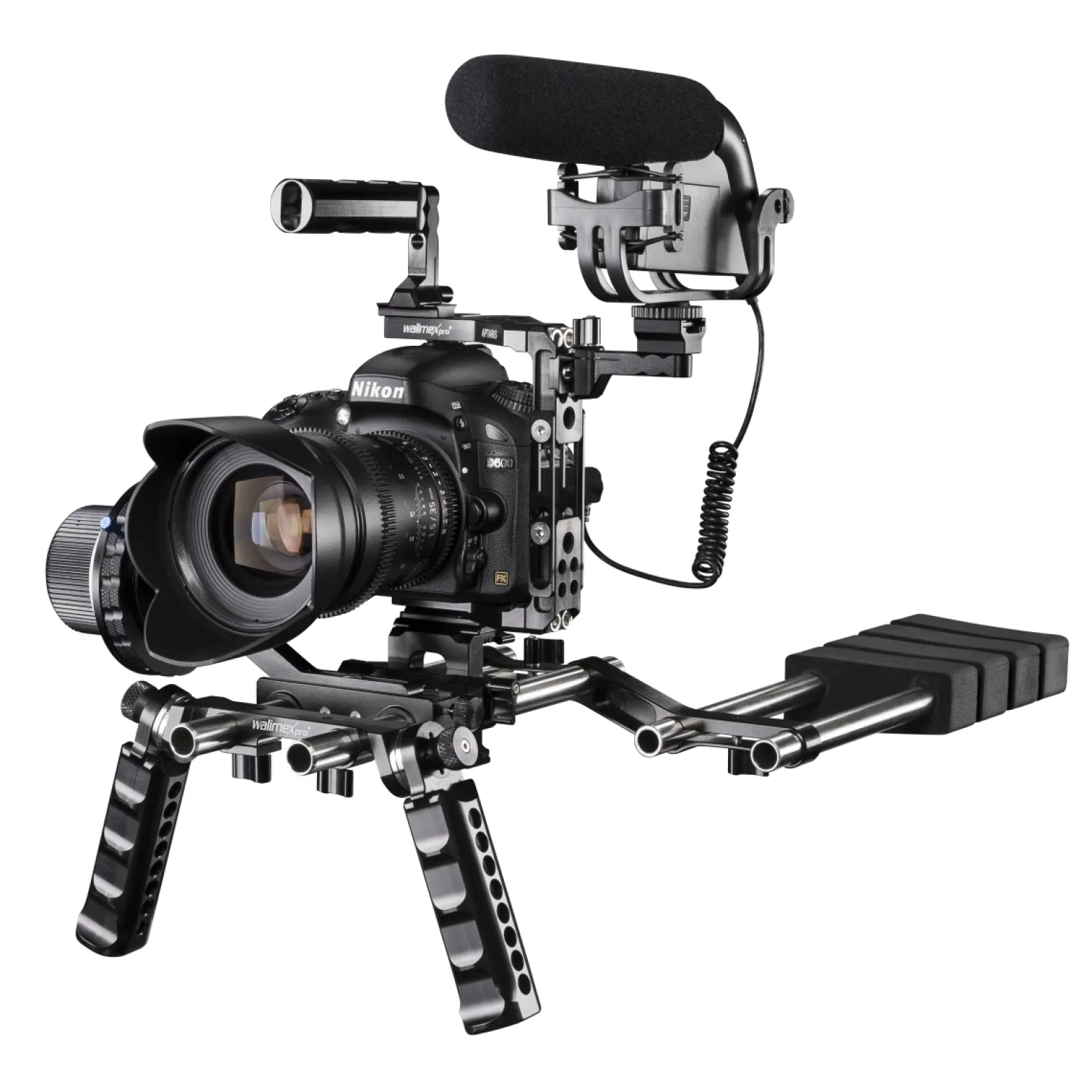 Walimex pro Aptaris Schultermodul - 15 mm LWS Standard kompatibel - mit weichen Polstern - für rechte und linke Schulter - made in Germany für System und DSLR Kamera