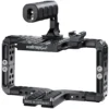 Walimex pro Aptaris Universal Frame - Länge 78-130 mm / Breite 160-252 mm - Kamera Käfig passend für DSLR und Camcorder - aus Aluminium - Rahmen kompatibel mit vielen Marken - Kamerazubehör