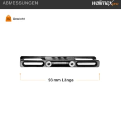 Walimex pro Aptaris Universal XXL Adapter Verlängerungsadapter - 93 x 27 x 12 mm - für Walimex Pro Aptaris XL Cage Frame - Foto Video Zubehör Studio Set