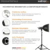 Walimex pro Basic Softbox 40 x 40 cm, um 360° drehbar, inkl Front- und Zwischendiffusor, Transporttasche, Bowens Adapter, ideal für Produkt- und Peoplefotografie
