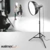 Walimex pro Beauty Dish Softbox - Ø850 x 400 mm - Quick Assembly QA85 - faltbar, mit Grid, Innen- und Außendiffusor, Tasche - Fotografie für Speedlite Aufsteckblitz Studioblitz