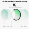 Walimex pro Black Diffusion 1/4 Filter Nano 55 mm, Diffusionsfilter mit 18-facher Nano-Beschichtung, Nebelfilter mit 3,3 mm Slimfassung