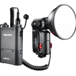 Walimex pro Blitzgerät Light Shooter 180 W - 200 x 90 x 70 mm / 0,05-2,6 s / 4 Modi / 5600 K - Studioblitz für Studio und on location Einsätze