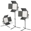 Walimex pro Boden Lampenstativ BL-K + Mittelsäule ausziehbar 45-80 cm, Lichtstativ mit 5/8 Zoll Spigot plus 1/4 und 3/8 Zoll Gewinde, Bodenstativ für Studioleuchte, Blitz und Mikrofon