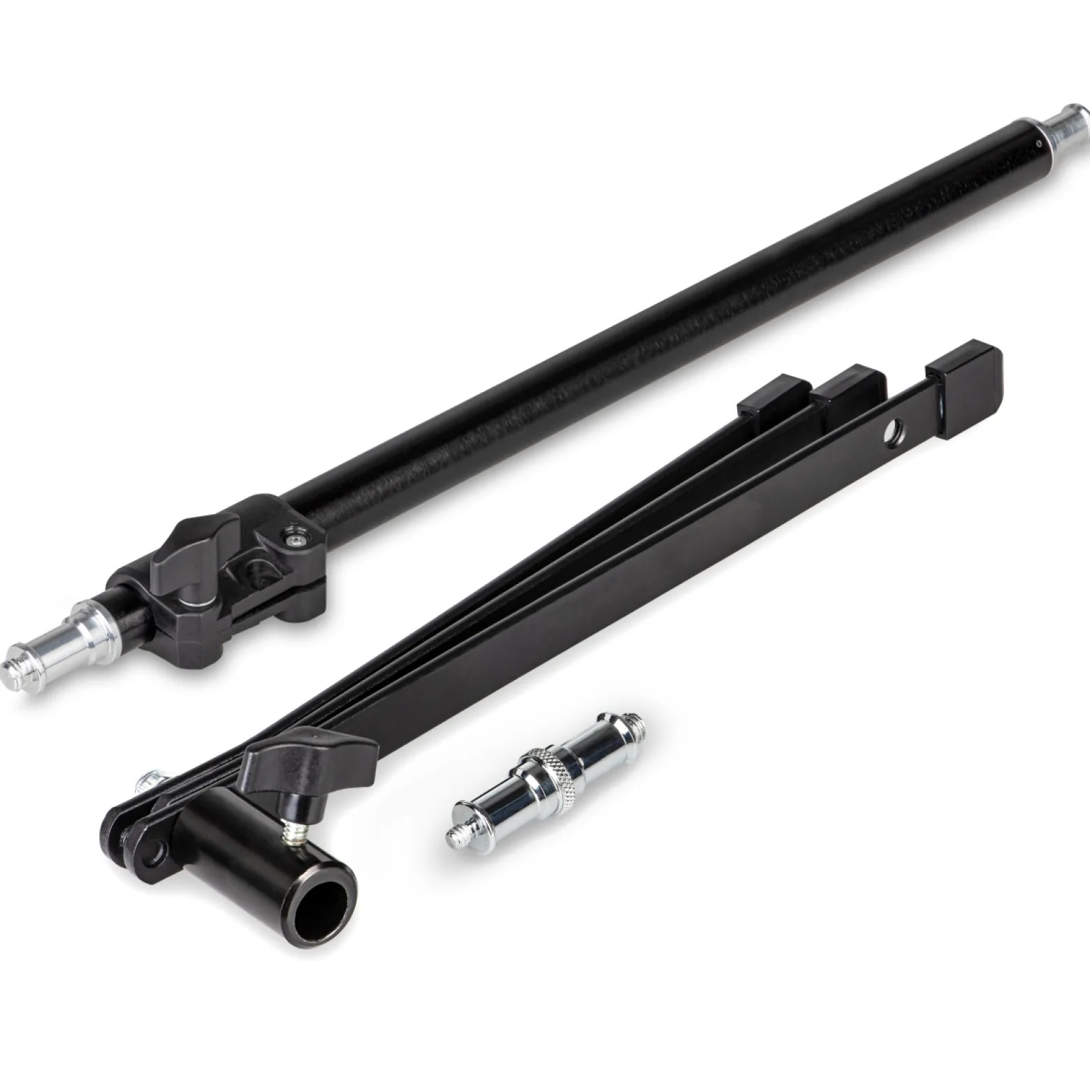 Walimex pro Boden Lampenstativ BL-K + Mittelsäule ausziehbar 45-80 cm, Lichtstativ mit 5/8 Zoll Spigot plus 1/4 und 3/8 Zoll Gewinde, Bodenstativ für Studioleuchte, Blitz und Mikrofon