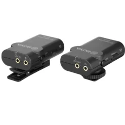 Walimex pro Boya 2er Set WM4 Pro K-1 Lavalier Kondensator Mikrofon - 60 m - mit Sender und Empfänger, 3,5 mm Klinkenstecker, 120 cm Kabel, Etui - für Video- und Audioanwendungen