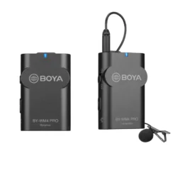Walimex pro Boya 2er Set WM4 Pro K-1 Lavalier Kondensator Mikrofon - 60 m - mit Sender und Empfänger, 3,5 mm Klinkenstecker, 120 cm Kabel, Etui - für Video- und Audioanwendungen