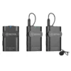 Walimex pro Boya 3er Set WM4 Pro K-2 Lavalier Kondensator Mikrofon - 60 m - mit 2x Sender und 1x Empfänger, 3,5 mm Klinkenstecker, 120 cm Kabel, Etui - für Video- und Audioanwendungen