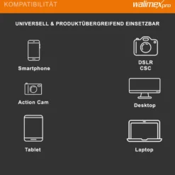 Walimex pro Boya HM2 Handmikrofon, Mikrofon mit USB-C Anschluss & 120 cm Kabel, Mikro für Handy zum Singen, Kopfhörerbuchse und Halterung für Mikrofonstativ
