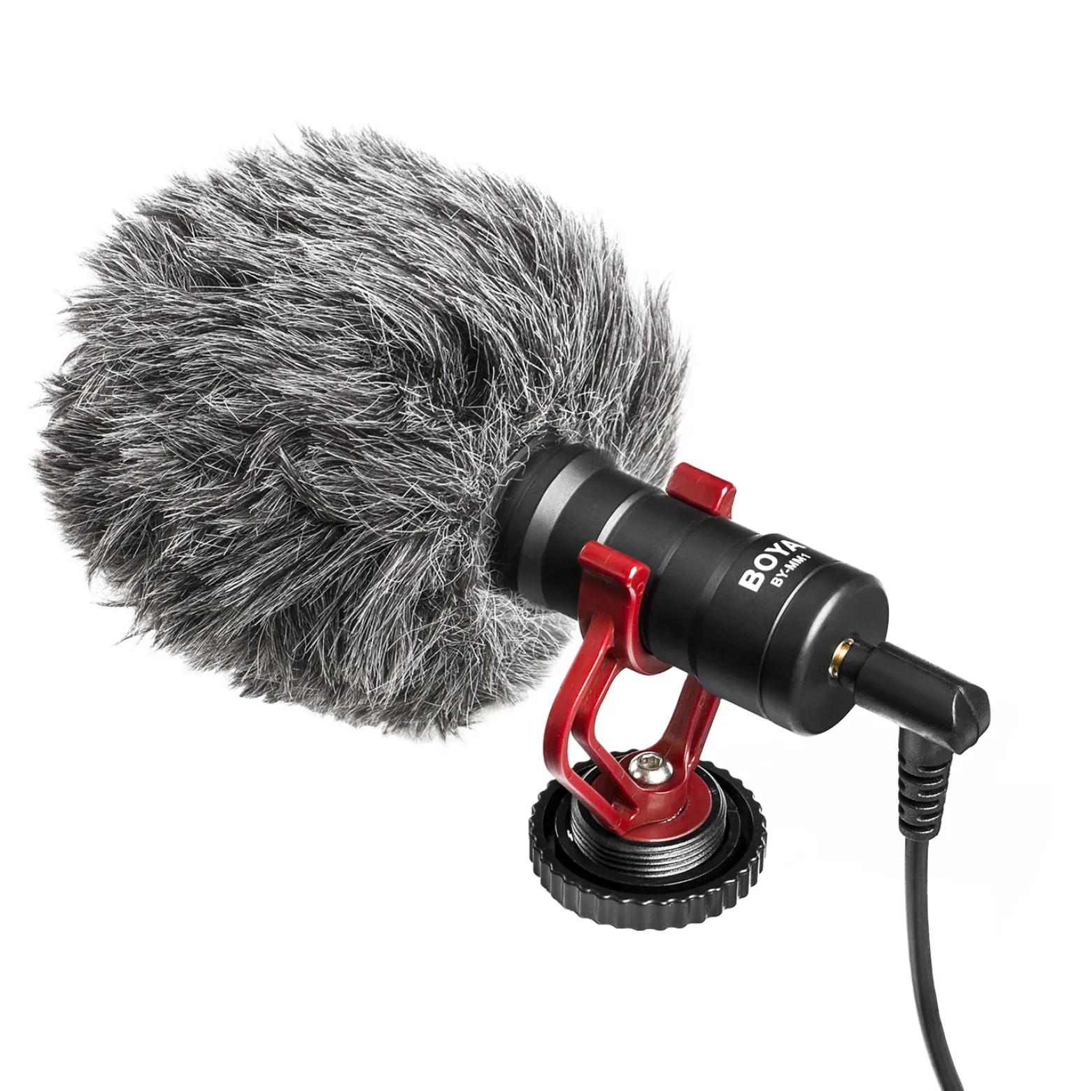 Walimex pro Boya MM1 Kompaktmikrofon universell für Blitzschuh, Kameramikrofon mit Klinkenstecker für Camcorder, Audiorekorder, Smartphone, PC, Mikrofon 35 Hz - 18 kHz, Nierencharakteristik