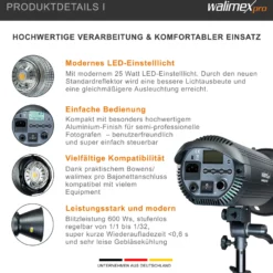Walimex pro Campaigner 600 HS Set Single - Studioblitz mit 600 Ws Blitzleistung, Blitzgerät HS-Modus, 2,4 GHz Funk, mit Softbox 60 x 90 cm und Lampenstativ, inkl. Transporttasche