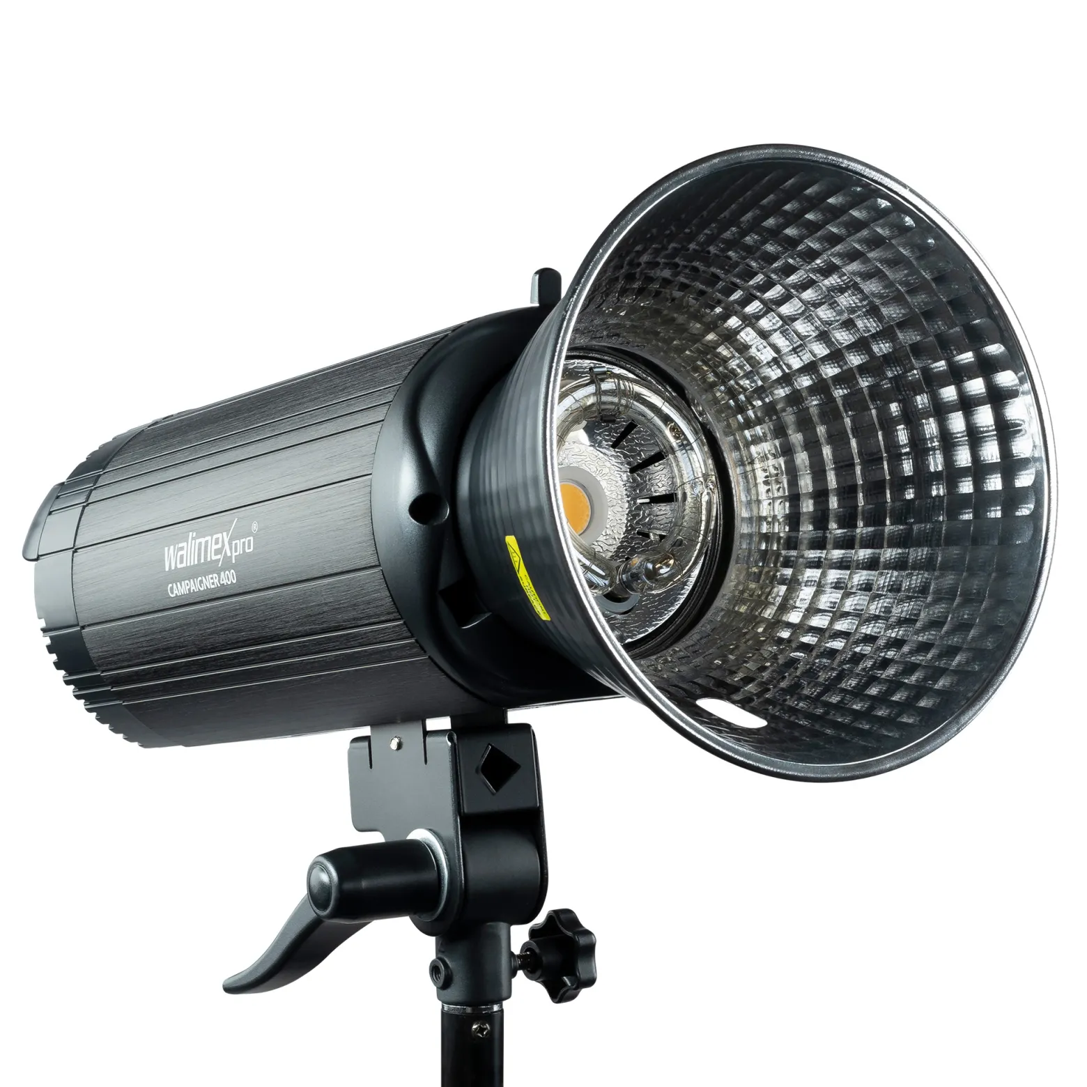 Walimex pro Campaigner 400 HS Studioblitz mit integriertem 2,4 GHz Empfänger, Blitzgerät 400 Ws mit Reflektor, Fotoblitz mit schneller Abbrennzeit, LED-Einstelllicht und Bedienpanel